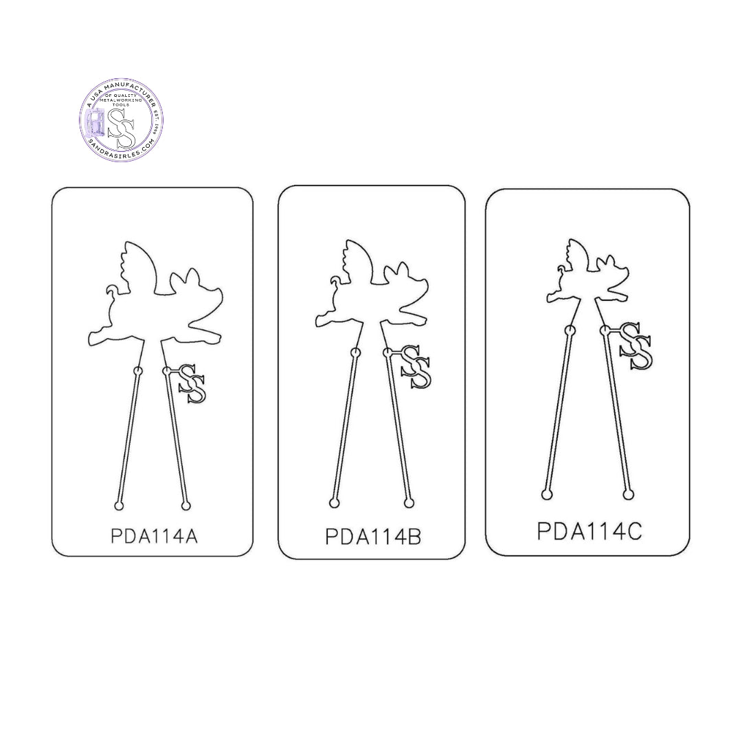 PANCAKE DIE PDA114 PIG FLYING